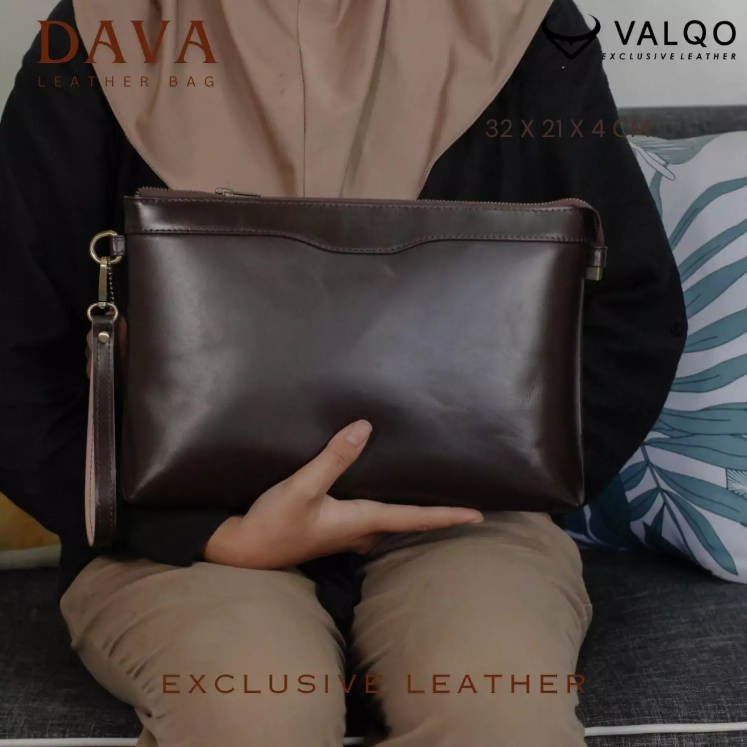 Tas Kulit Handbag Wanita Dava