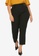 Trendyol black Plus Size Elastic Waist Woven Trousers E98BFAAB20D563GS_1