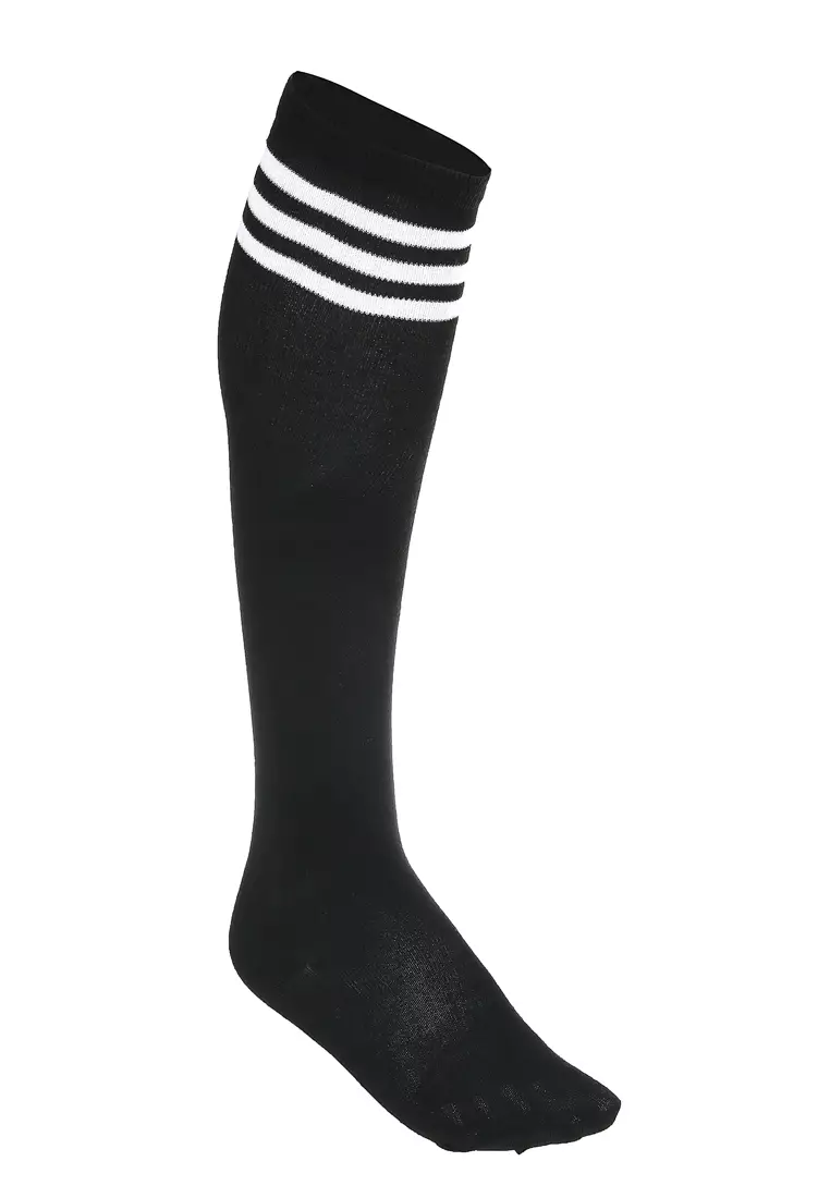 Nercyla Socks Kaos Kaki Panjang Wanita Stocking Style Material Cotton ORIGINAL - Black