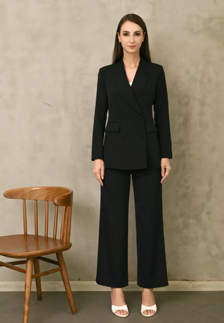 双排扣西装外套