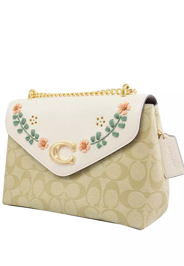 COACH Coach Tammie Shoulder Bag In Signature Canvas With Floral