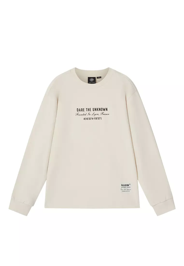 MEN'S THEME PRINTED LOOSE FIT LONG SLEEVES T-SHIRT