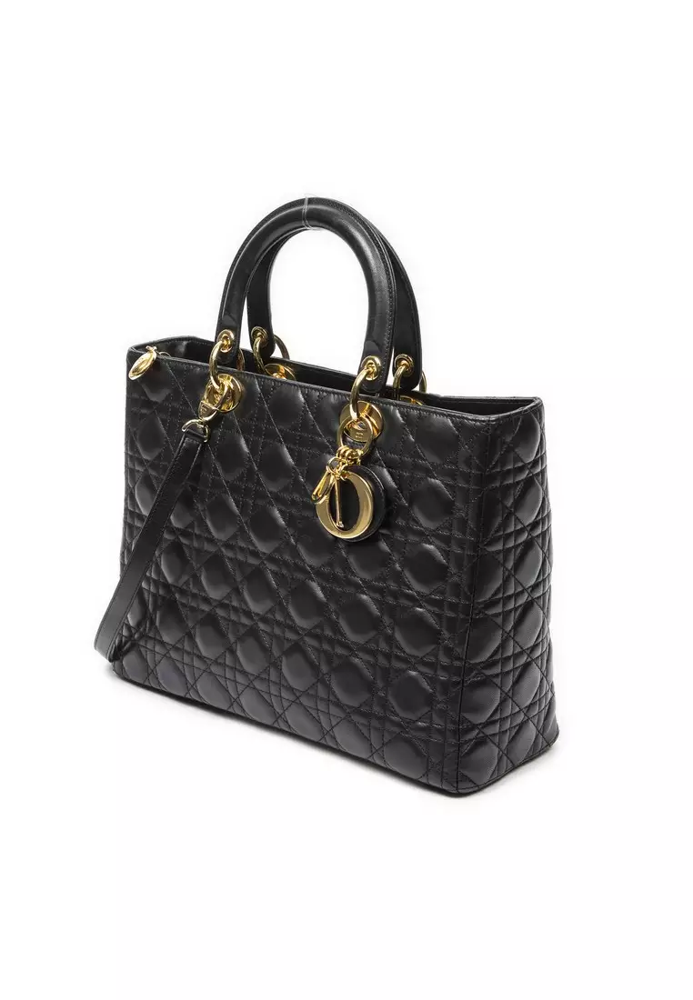 Pre-Loved Large Lady Dior Zip