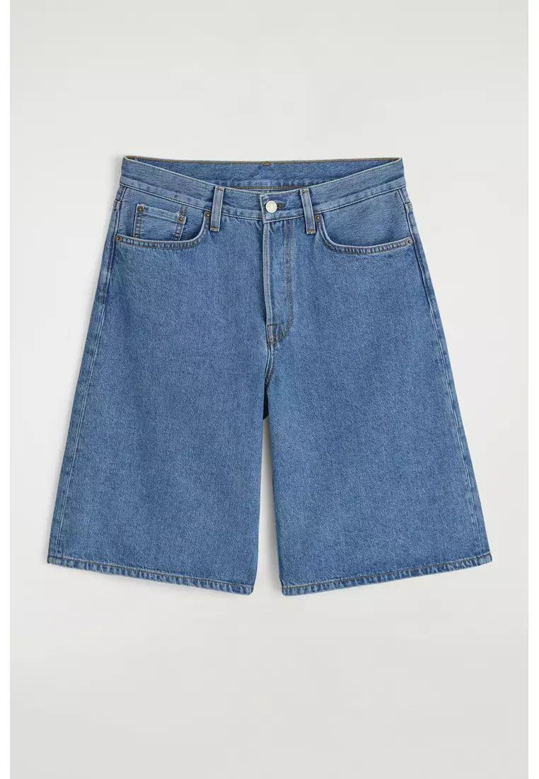 LONGLINE DENIM SHORTS