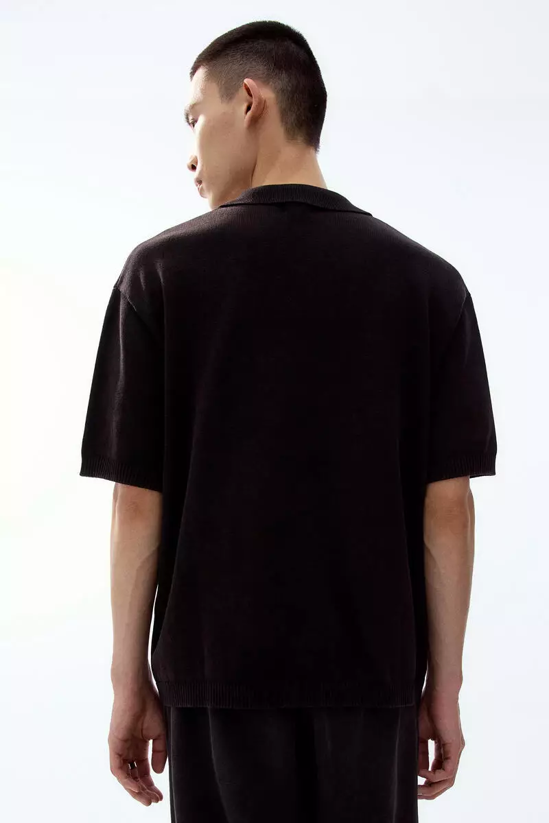 Loose Fit Knitted polo shirt