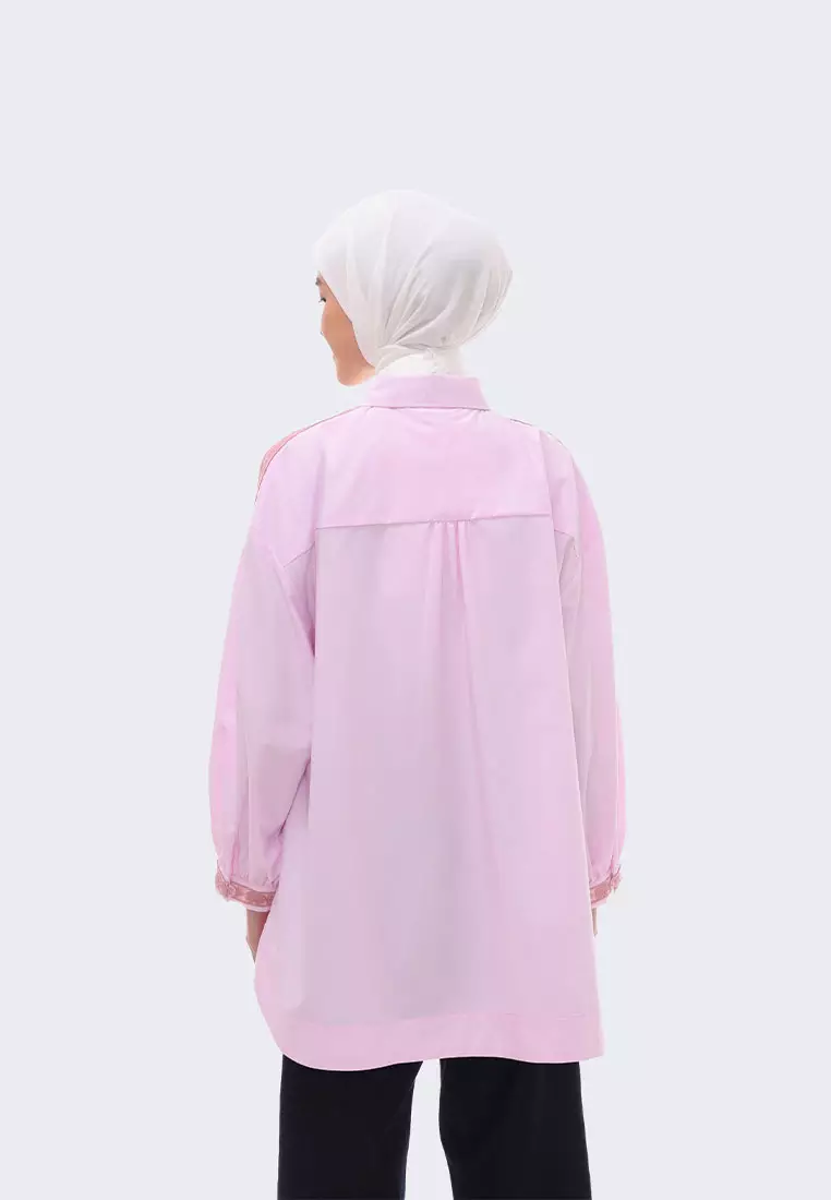 Ria Miranda Cloud Pink Hyde Top
