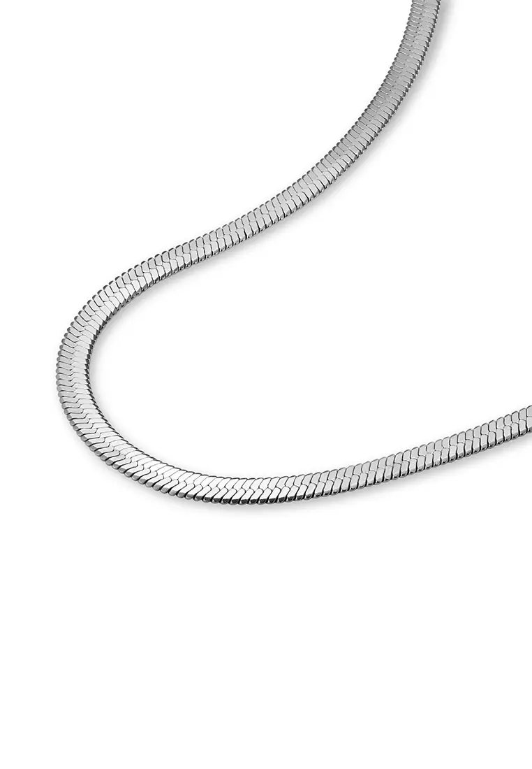 Rosefield Snake Necklace Silver 2024 Buy Rosefield Online ZALORA