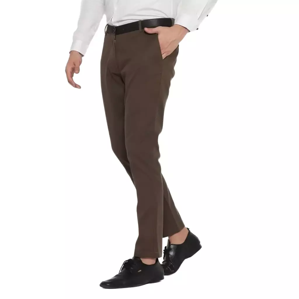 Lawell Celana Chino Panjang Pria Slim Fit - Bawahan Polos Branded Kualitas Premium | Nyaman untuk Kerja & Kasual | Warna Dark Brown