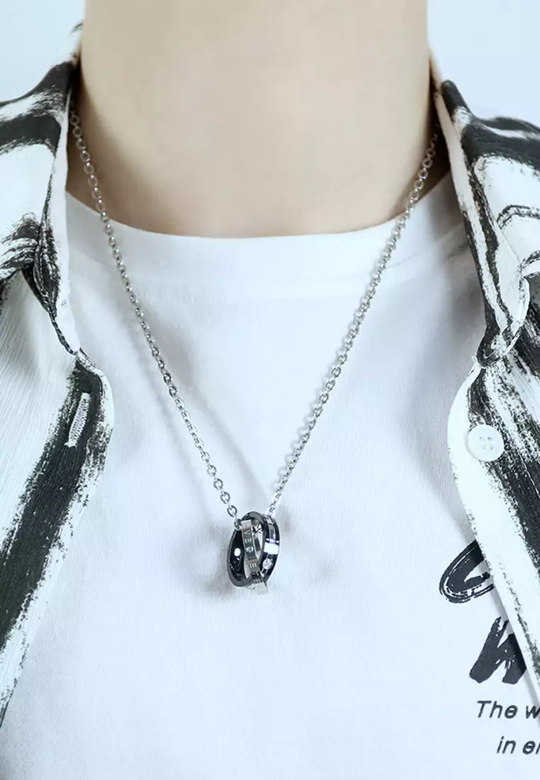 Couples Pendant Necklace Set