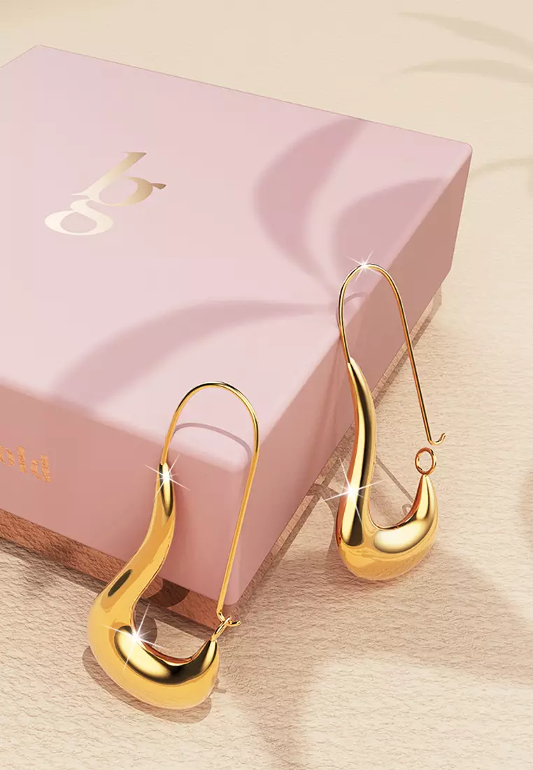 Dakota Chunky Gold Hoop Earrings