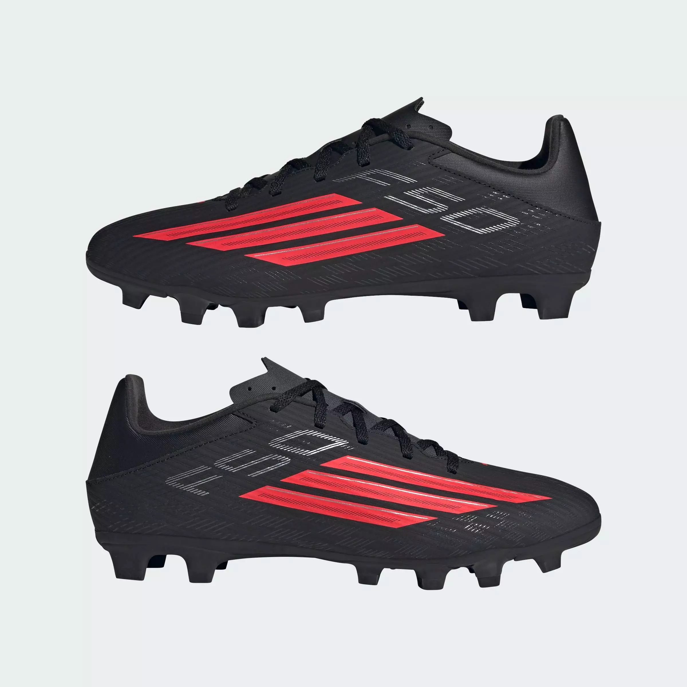 Football F50 CLUB Firm Ground / Multi Ground Football Boots Unisex Black JR9055