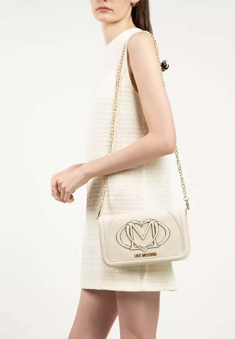 Maxi Logo Chain Crossbody Bag (nt)