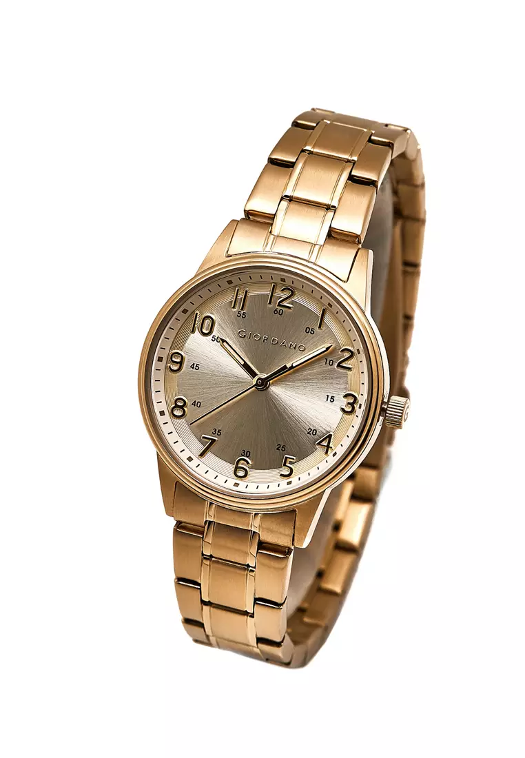 Classic-Ladies Gold Stainless Steel Watch G2812-22