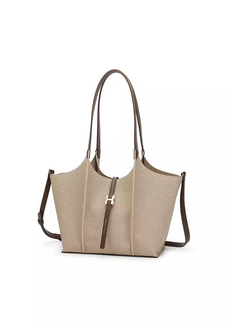 Women's Top Handle Bag / Sling Bag / Crossbody Bag / Shoulder Bag (Tas Tangan Wanita / Tas Selempang Wanita / Tas Bahu Wanita) - Cokelat