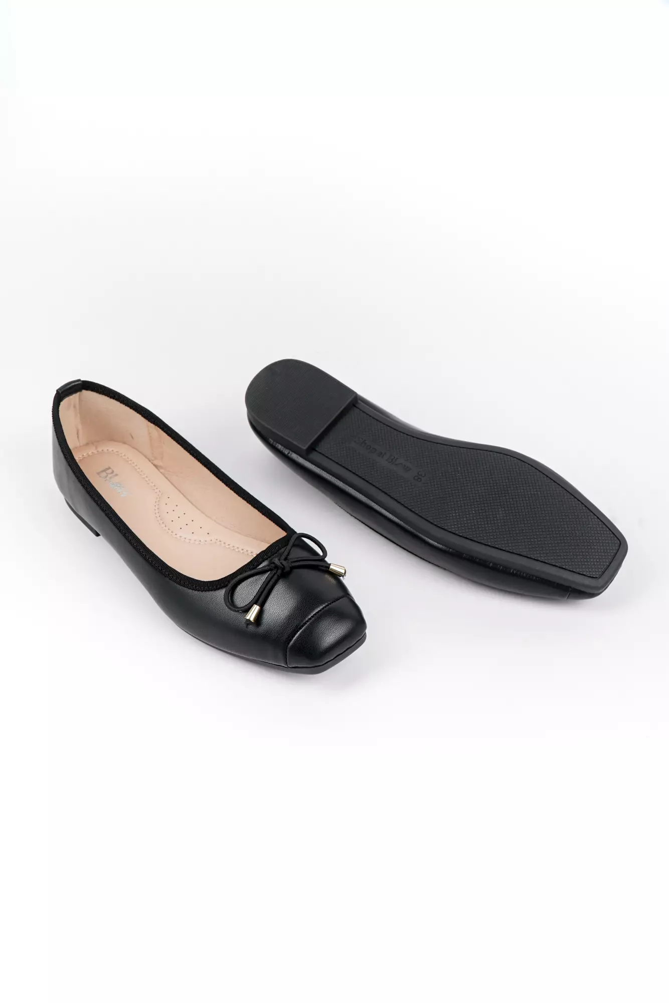 Blow BLNW 0102 Ayla Flats Shoes Wanita Sepatu Hitam Balet Women Shoes