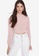 Trendyol pink Sheer Sleeves Jumper 2A1BEAADE6E54AGS_1