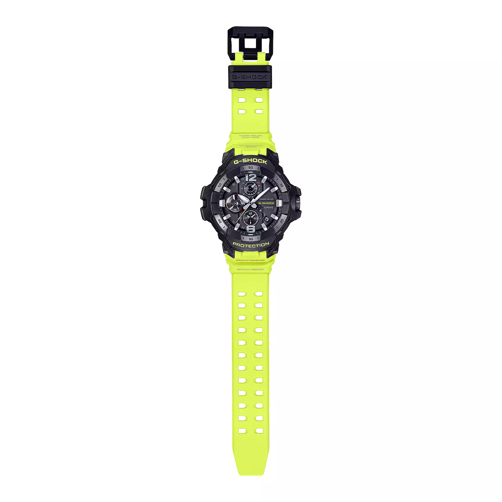 Casio G-Shock Master Of G-AIR GRAVITYMASTER - Jam Tangan Chronograph Pria - Yellow Black - Resin Band - GR-B300RY-1A9