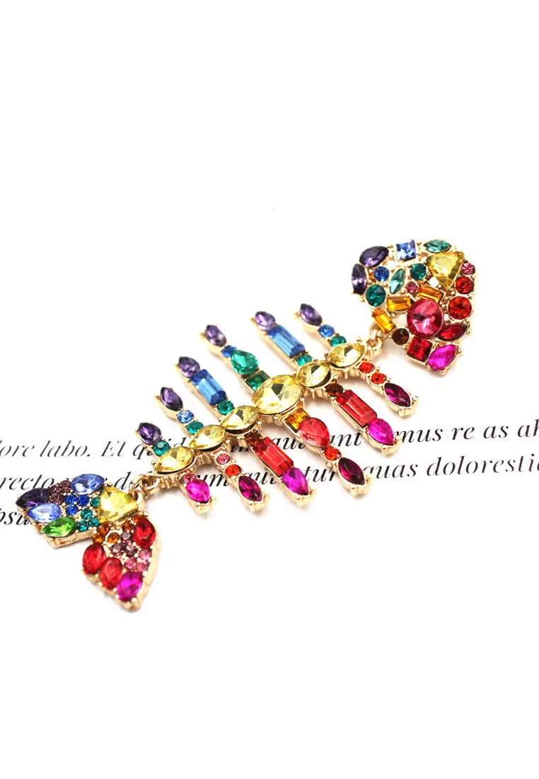 魚骨形耳環 A091003