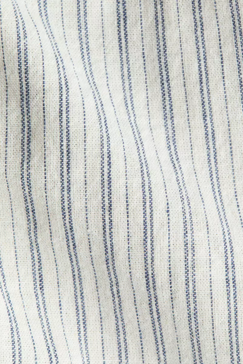 Linen-blend trousers