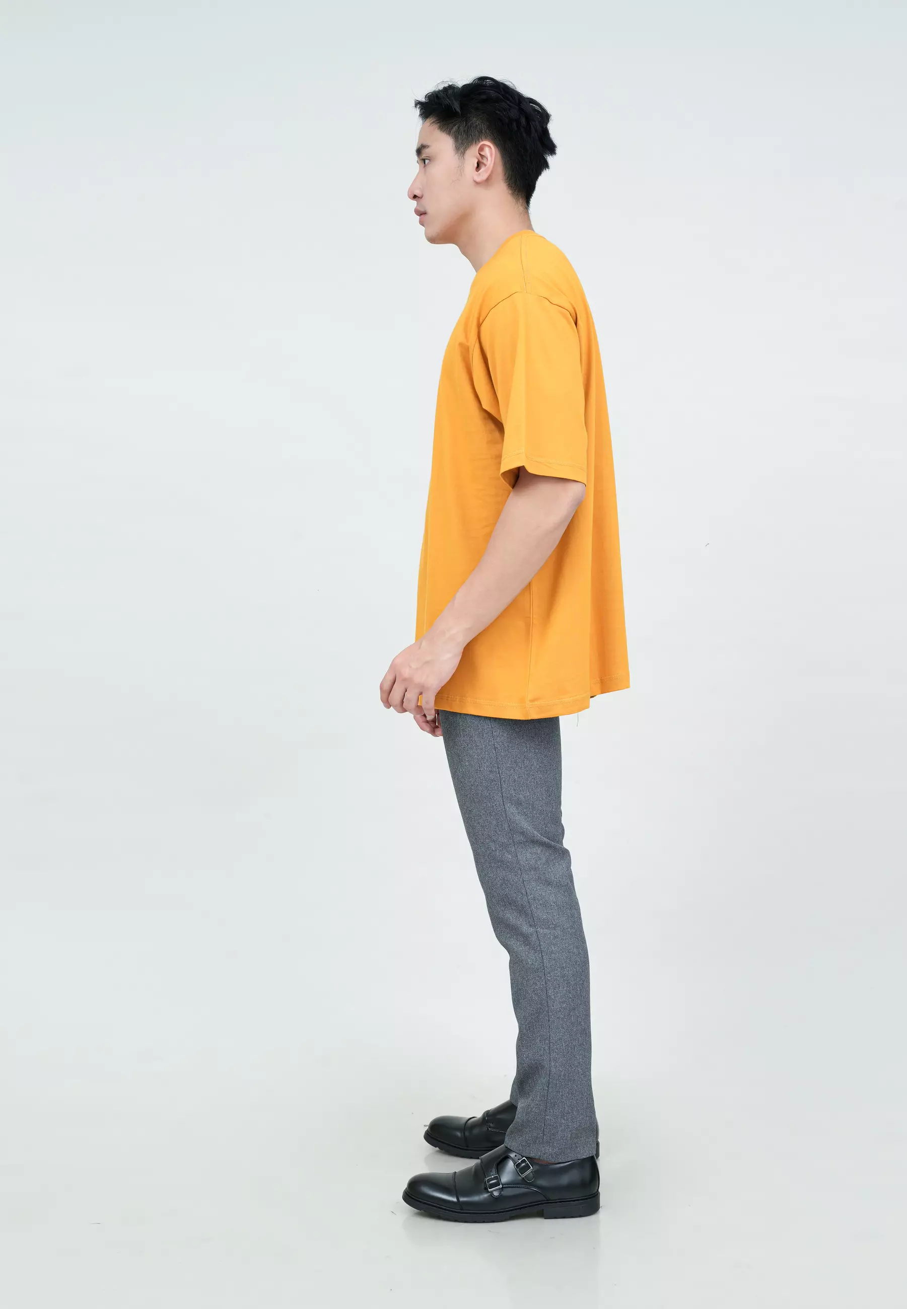 Houseofcuff Kaos Oversized T-shirt Pria Unisex Tebal Oversize Mustard