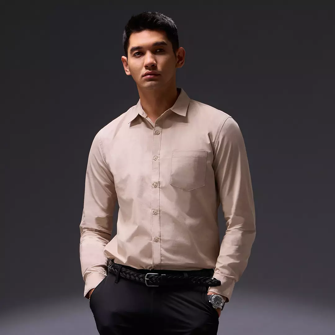 Jual Oxcon Oxcon Long Sleeve Business Shirt soft cotton Khakis Original ...