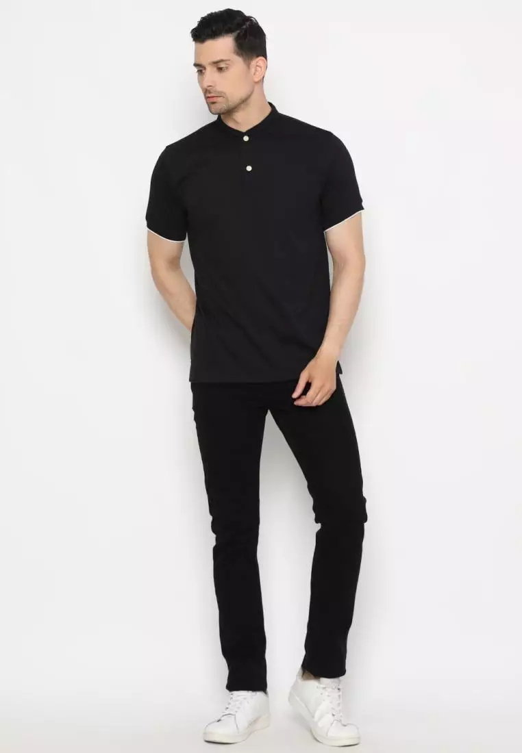 Matsuda Kaos Polos 20s Kragh Shanghai Pria Nakatsu