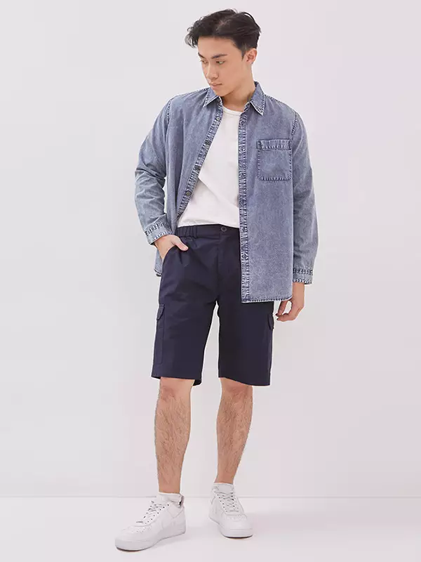 DUST Celana Short Pant Oliver Navy (DM.3402)