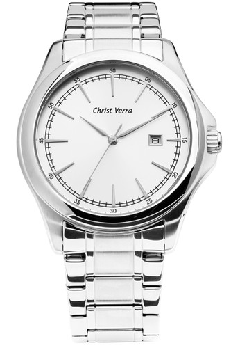 Christ Verra Fashion Men's Watch CV 52204G-11 SLV/SS White Silver Stainless Steel