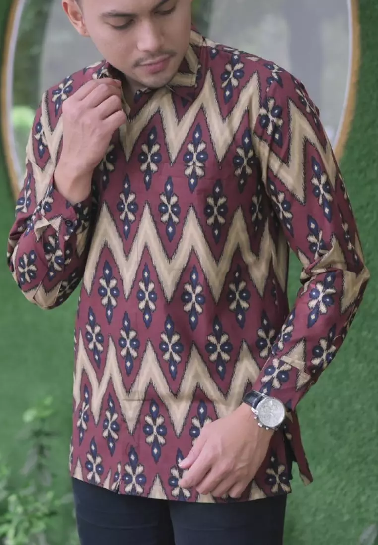 kemeja batik pria lengan panjang SongNG