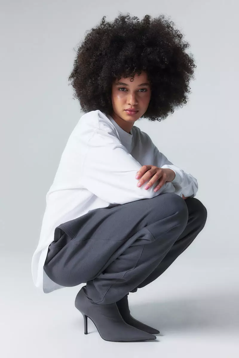 High-waisted joggers