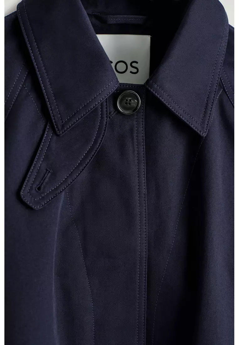 A-LINE COTTON-TWILL JACKET