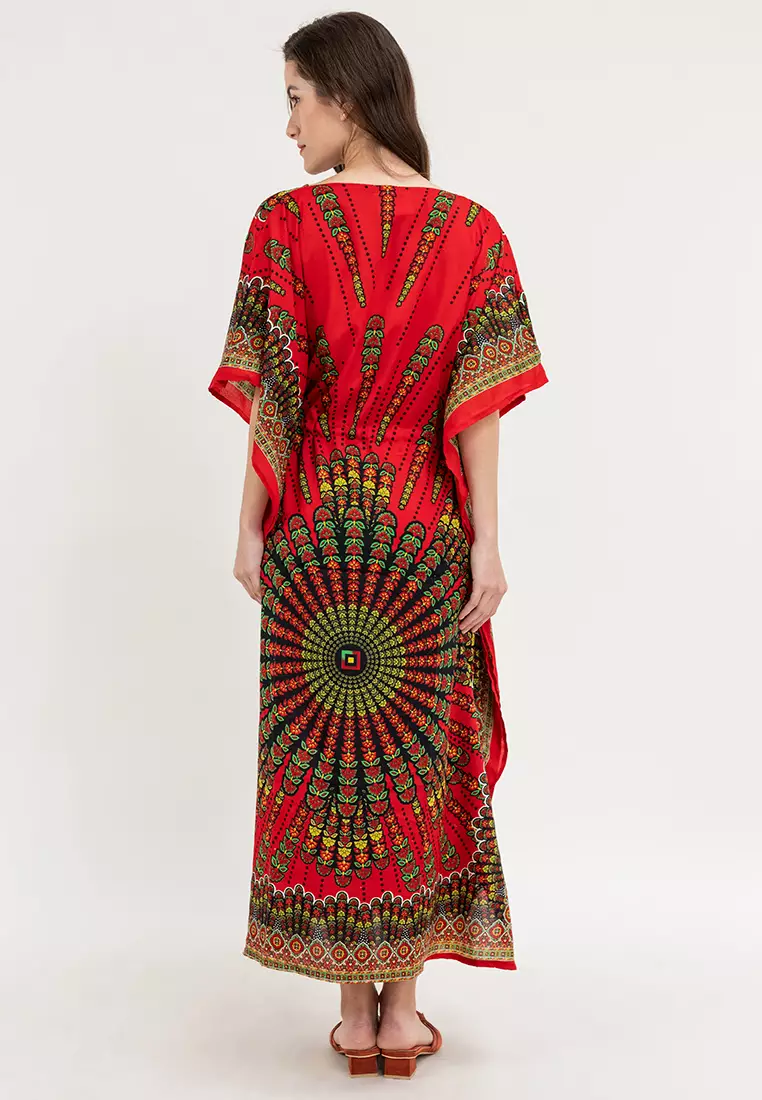 Victoria Vneck Kaftan Dress