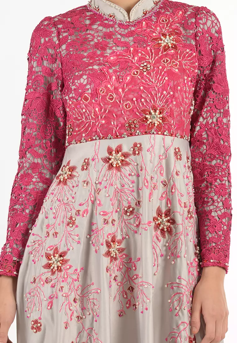 Bibiq Gamis Brokat Satin