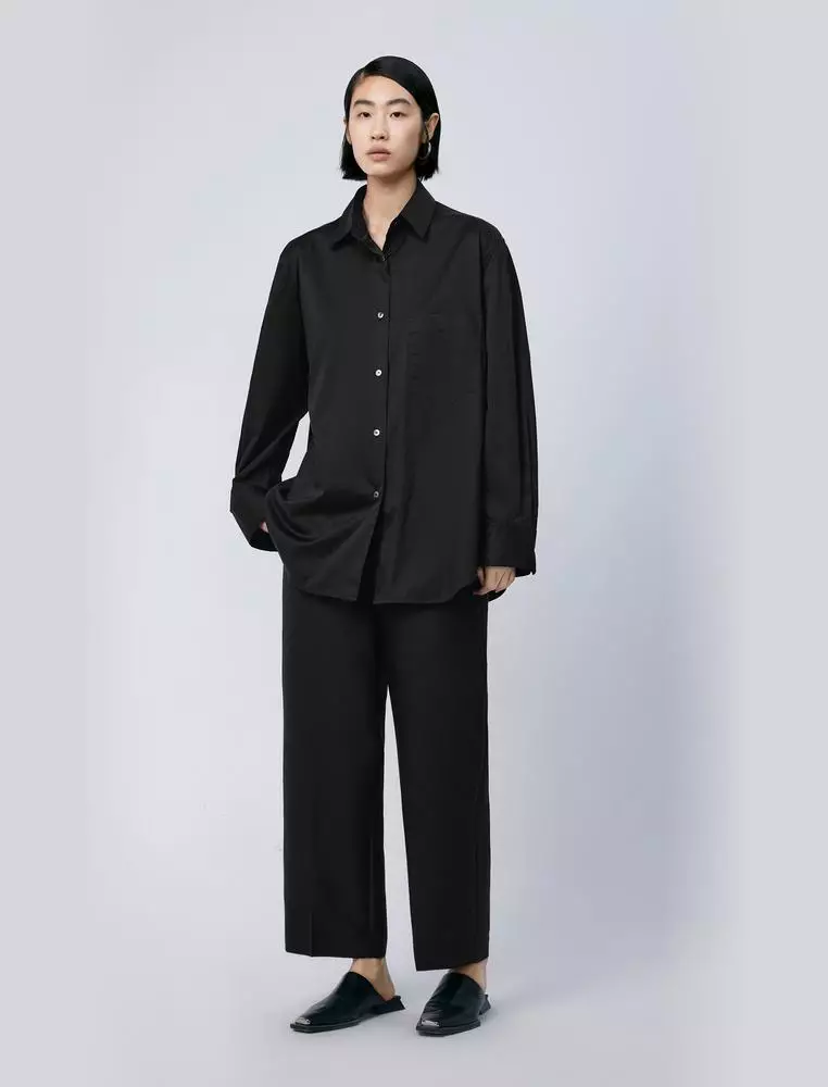 Straight Cut Ankle-Length Pants
