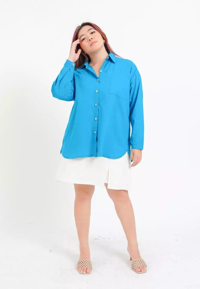 Plus Size Shirt Rui Turquoise