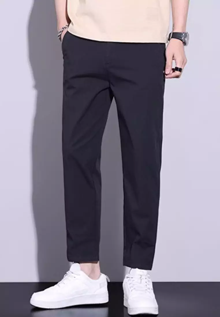 Men ankle trousers clearance