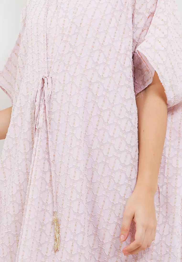 Beaded Tassel Jacq Tie Kaftan