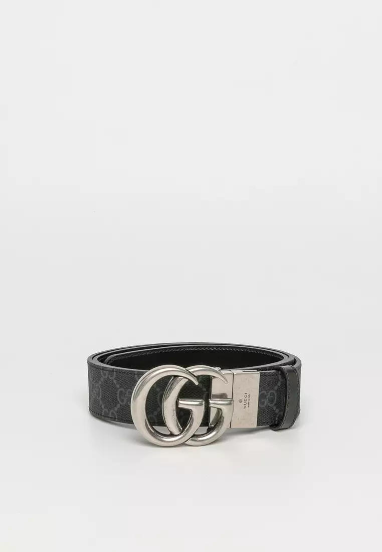 Gucci belt black silver sales