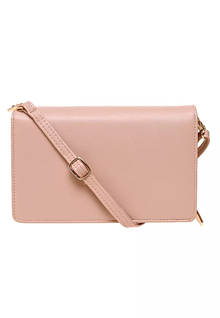 Sling Bag Tas Dompet Wanita Elegant Design Many Slot Material Leather Kulit ORIGINAL