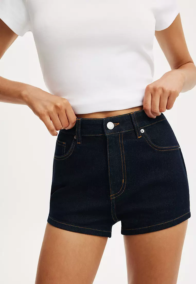 High Micro Denim Shorts