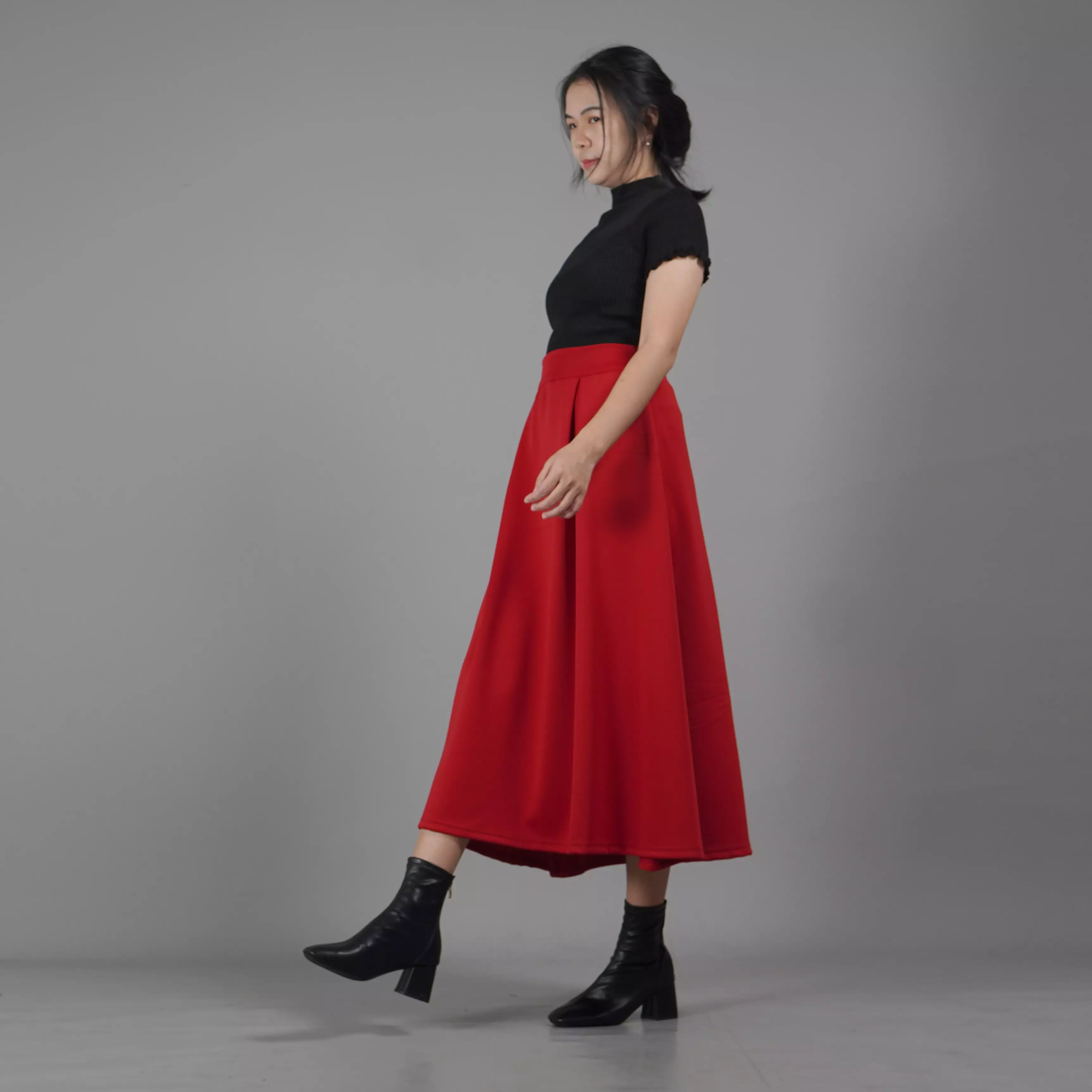  REBECA Flare Skirt Korean Style Christmas Outfit - MARUN