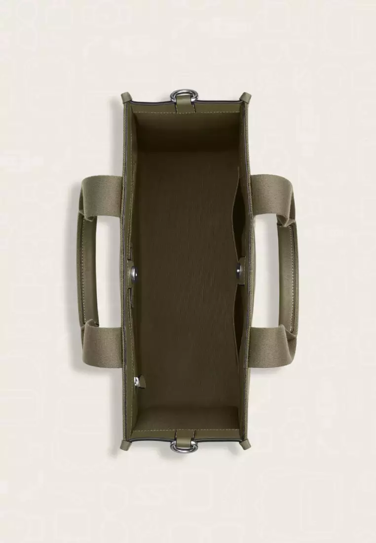 Coach Smith Tote Bag In Signature Jacquard Olive Drab