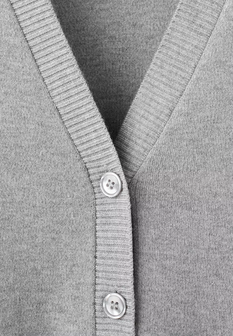 V-Neck Knitted Cardigan