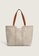 Lara beige Women's Minimalist Zipper Tote Bag - Beige 4E754AC5360D4FGS_5