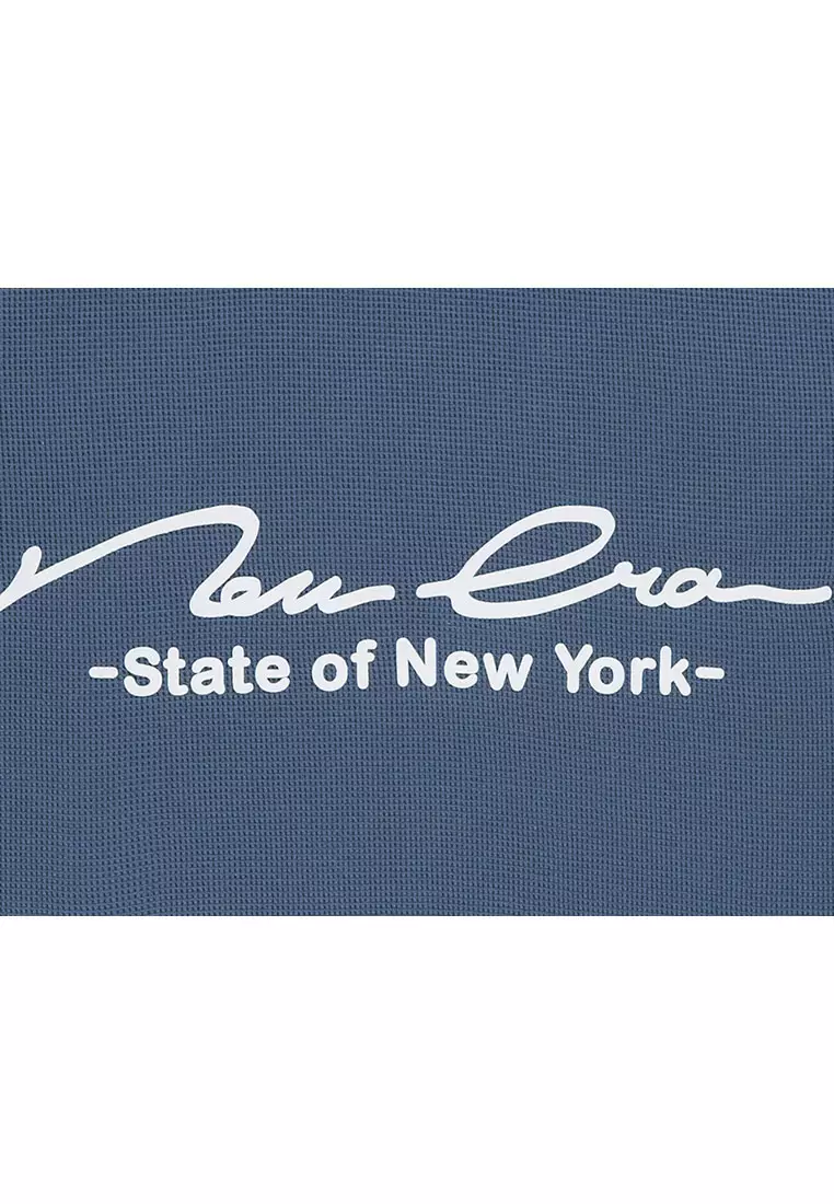 NE Script Basic FW25 Muted Indigo Over Sized Short Sleeve T-Shirt