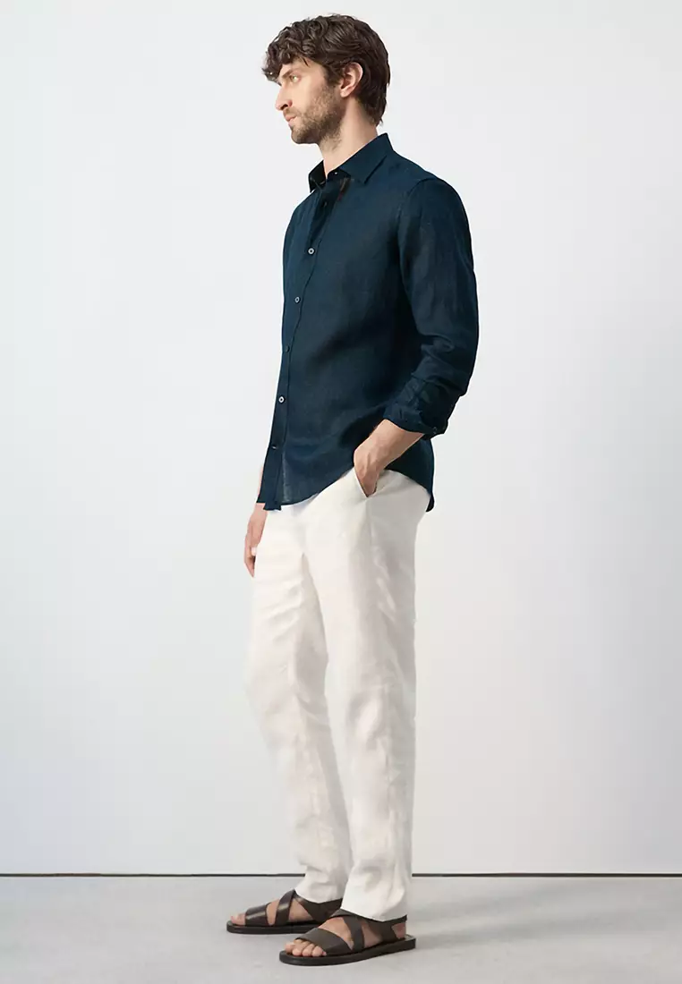 Regular-Fit 100% Linen Shirt