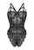 LYCKA black LDB4270-Lady One Piece Sexy Lace Bodysuit Pajamas Nightwear (Black) 36A0AUSE5911F6GS_1