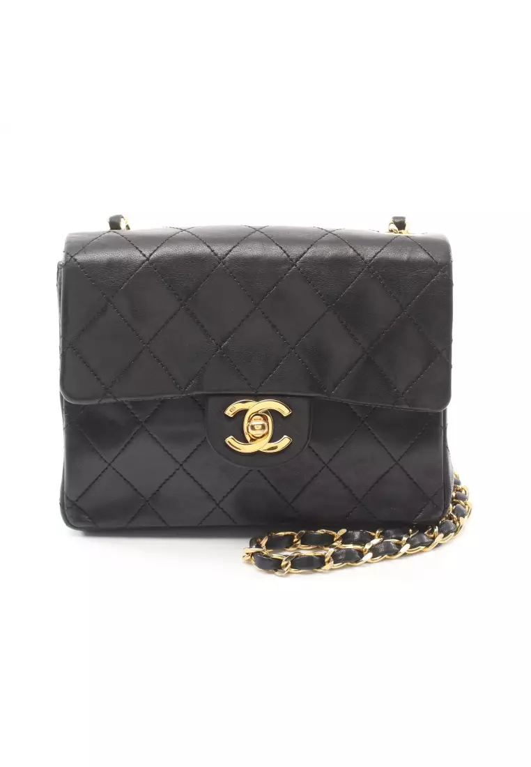 Chanel Vintage Red Satin Quilted Mini Kelly Flap Bag Gold Hardware