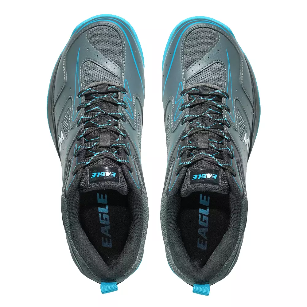 Eagle Odyssey Sepatu Badminton Warna Abu Tua Hitam