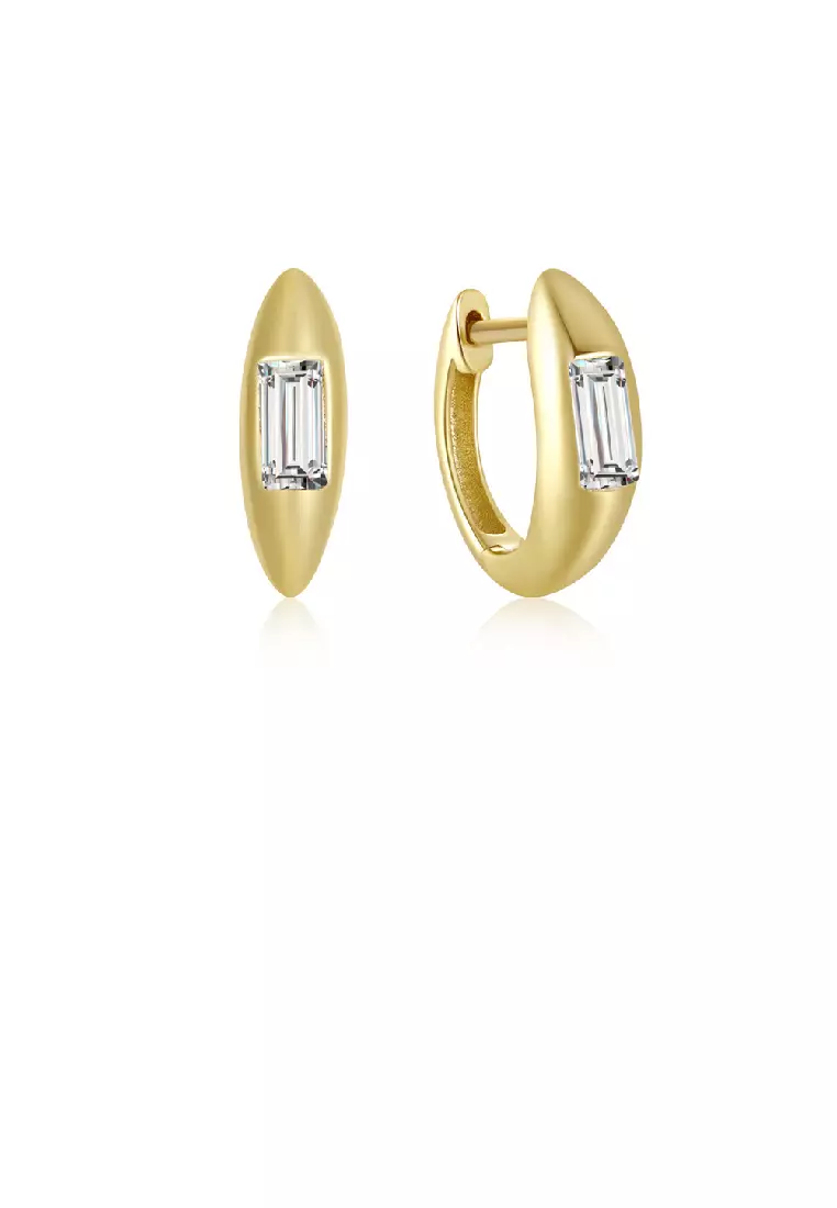 Gold ring stud earrings outlet